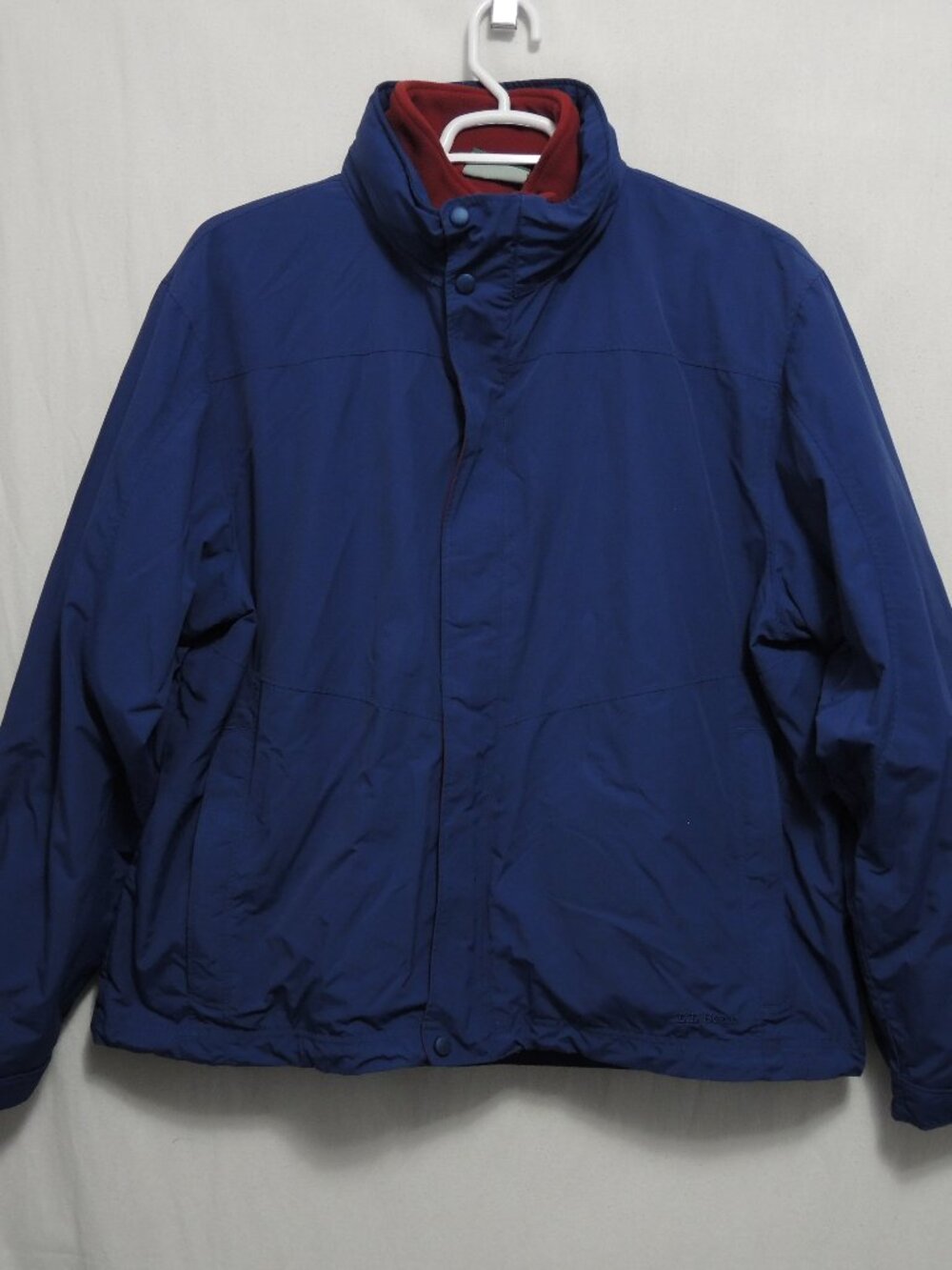 Vtg L.L.Bean Men's 3-in-1 Jacket w/ Hideaway Hood Navy Blue & Red Size XXL Reg